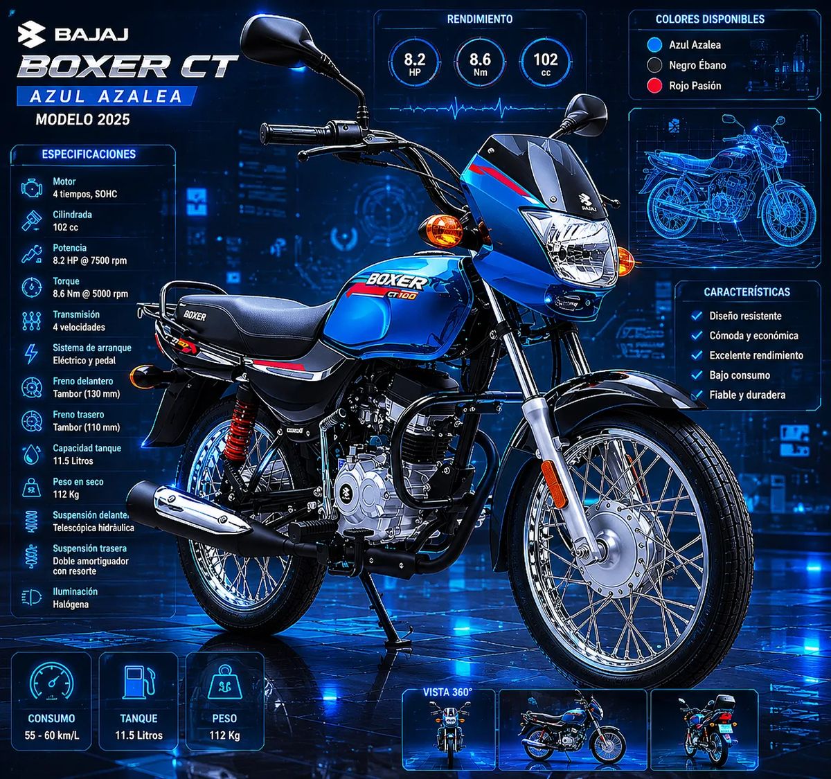 BAJAJ Boxer CT-100 — foto 1