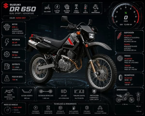 SUZUKI DR-650 / Entrega en 2 semanas