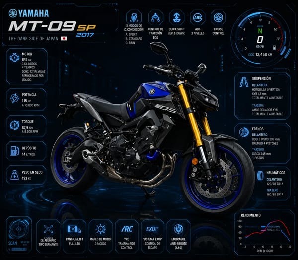 YAMAHA MT-09 SP / V2 / Entrega en 2 semanas